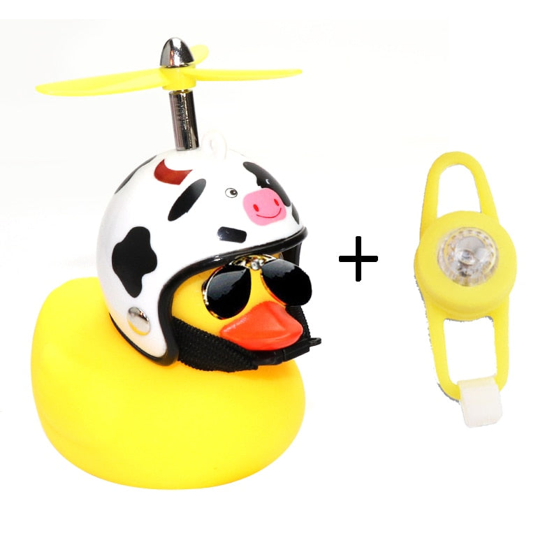 Yellow Rubber Duckie And Helmet
