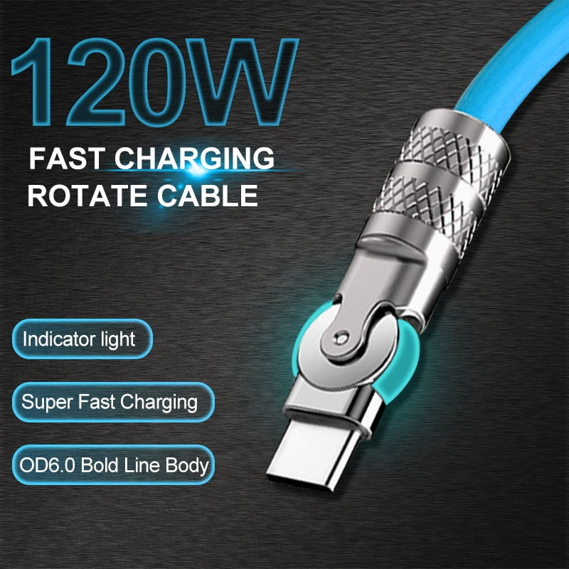 180° Rotating Super Fast Charge Cable