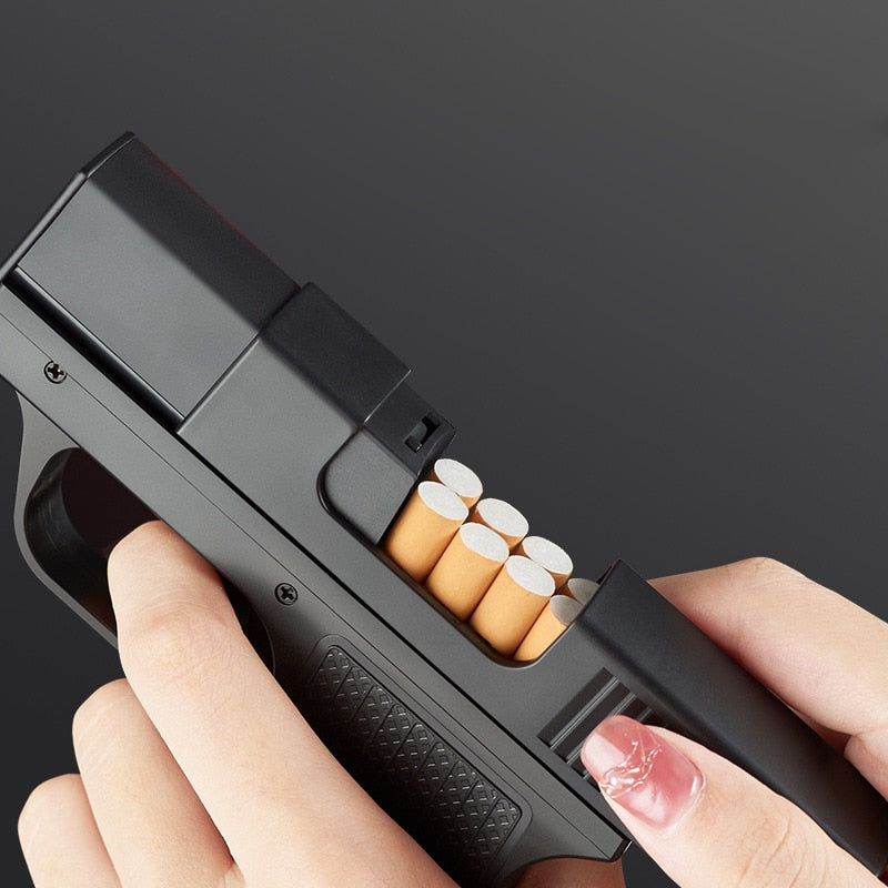 Gun Cigarette Case Lighter