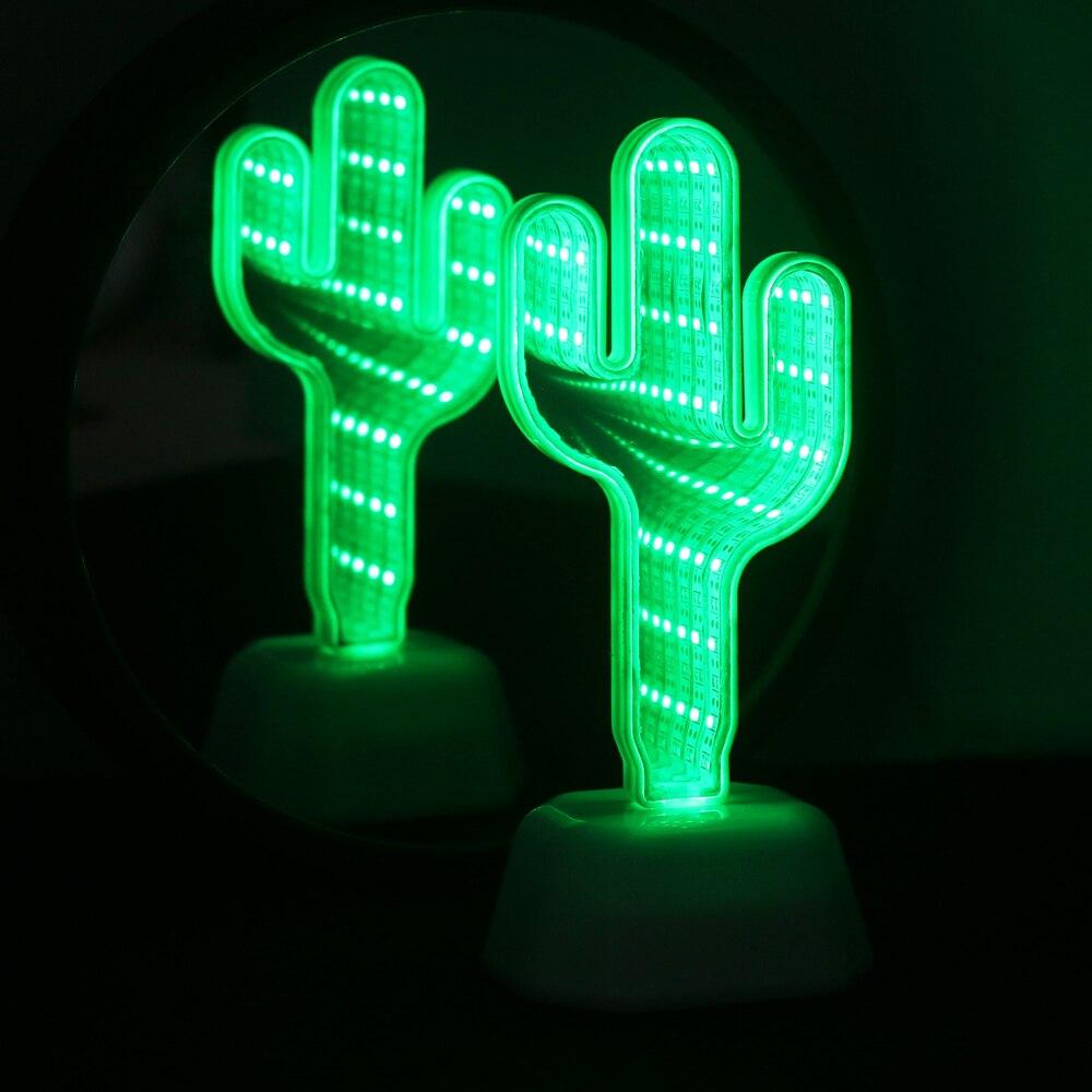 LED Infinity Cactus Lamp