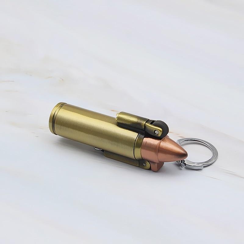 Bullet Flint Jet Torch Lighter Key Chain