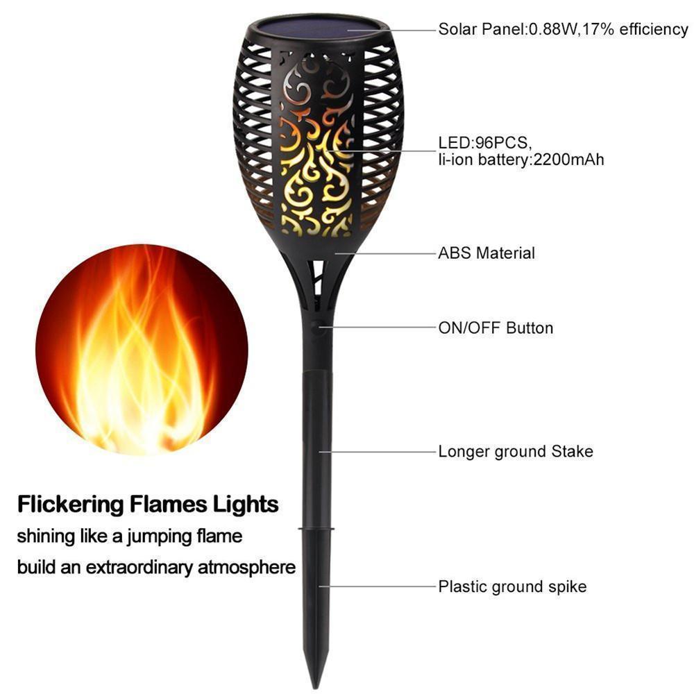 Solar Flame LED Lights
