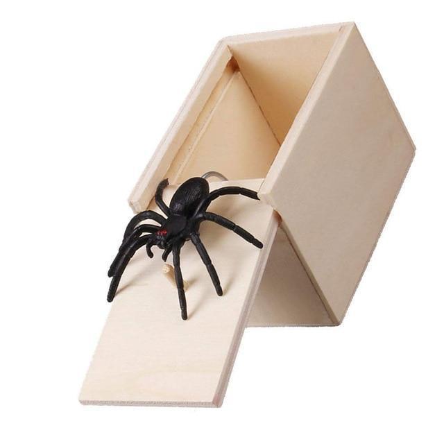 Wooden Spider Prank Box